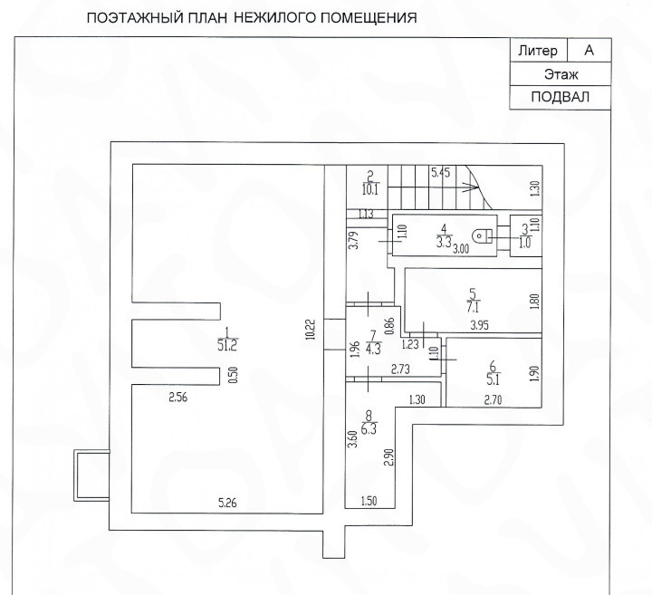 План нежилого этажа